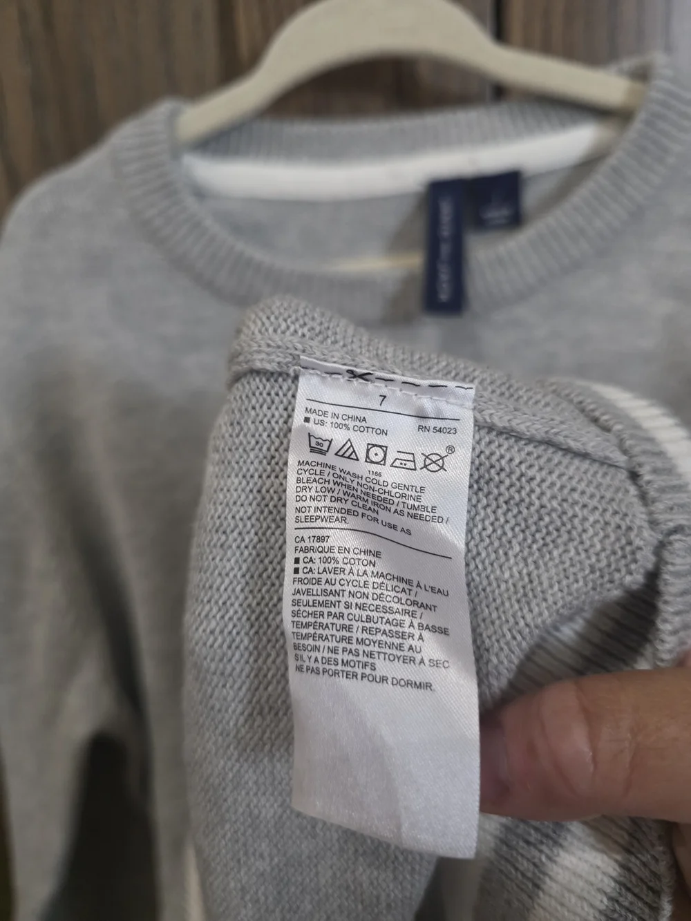 Janie and Jack Gray Sweater with Tiger Face